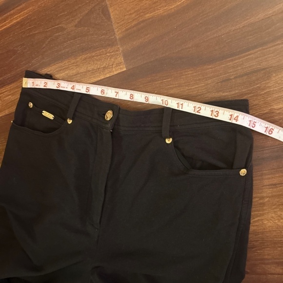 ST. JOHN Sport by Marie Gray Wide Leg Black Pants size Medium - Picture 7 of 10